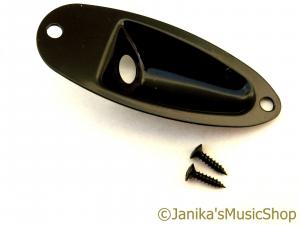 STRATOCASTER ELECTRIC GUITAR BOAT JACK PLATE BLACK